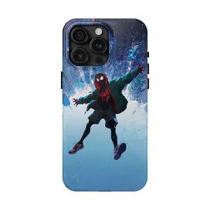 Spid3r M@n Miles Morales Phone Cases Cover Retro Comic Book Spider Web Graphic Cover Phone Case iPhone 17 16 15Pro, 14, 13, 12, 11, 8, XR Mini, Pro Max, Plus Accessories Protection unisex funny