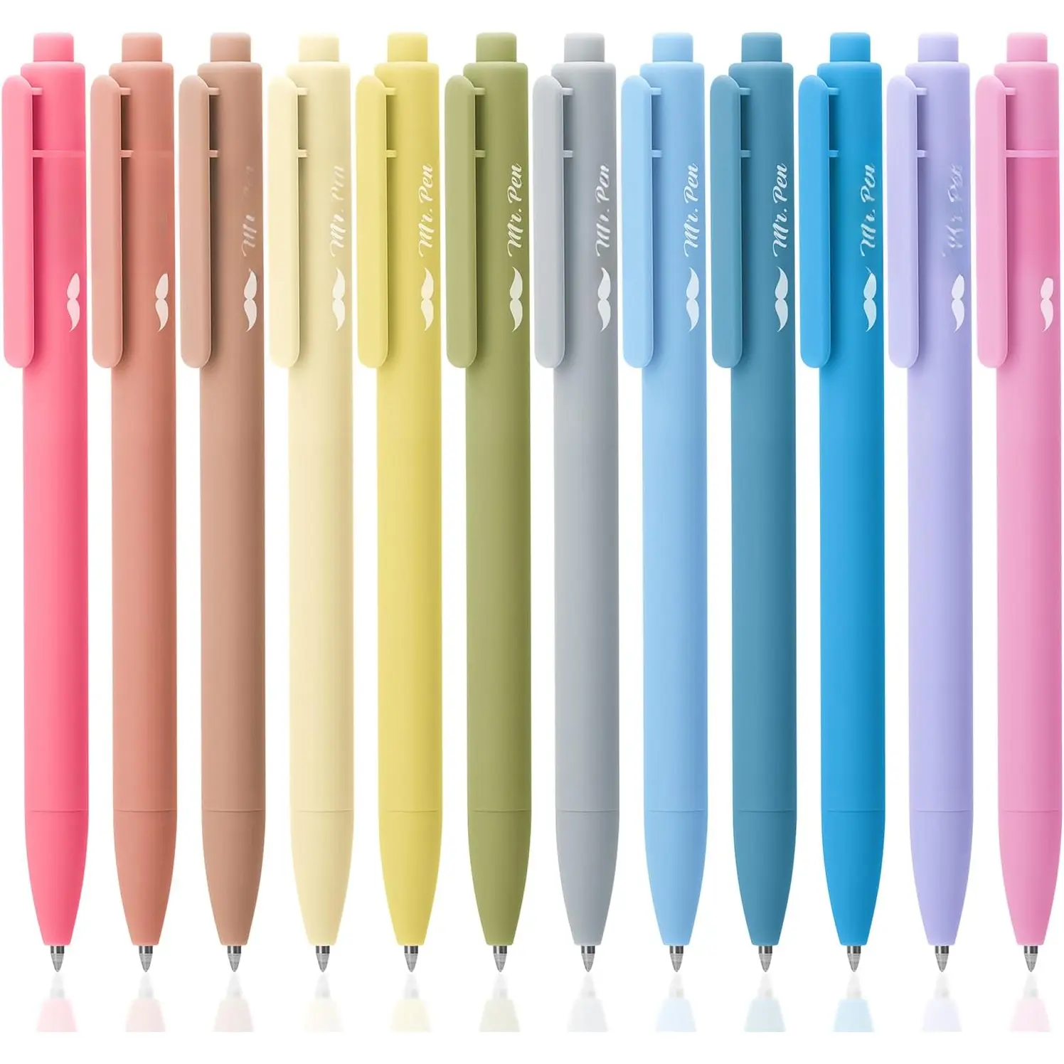 - Retractable Gel s, 12 Pack, Black Ink, Pastel Barrel Gel s, Gel s Fine Point 0.5mm, Retractable s, Cute s, Gel Ink s, Aesthetic s for Journaling Fine Tip s