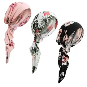 3pcs Chemo Headwear for Women Head Scarf Headband Pre-Tied Cancer Caps Head Scarf Turbans for Women Patients Gifts