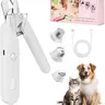 LINKEVAP 2-in-1 Pet Nail Clipper & Grinder Set - Ultra Quiet (Below 45dB) Rechargeable ABS Plastic Paw Trimmer for Dogs & Cats, Suitable for Home, Travel & All Size Pets