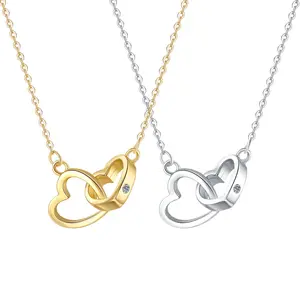 Symbol of Love Necklace – Perfect for Mom or Bestie Rhinestone Pendant Jewelry Crystal Pendant