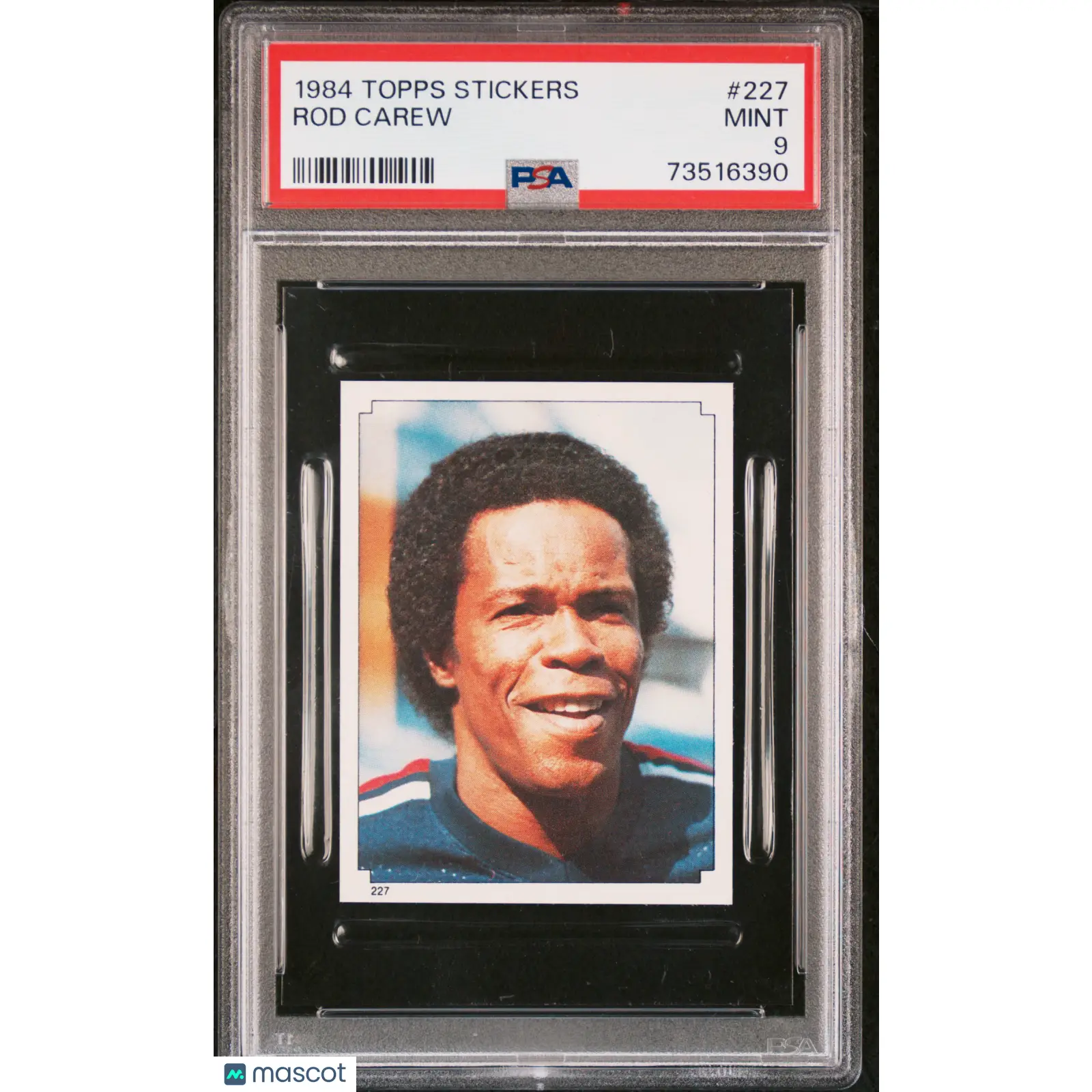 Rod Carew PSA 1984 Topps Stickers Baseball #227 9 73516390
