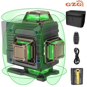 16 Lines 4D Laser Level Tool, Automatic Calibration, 4x 360 Degree Construction Measurement, Vertical & Horizontal Crosslines