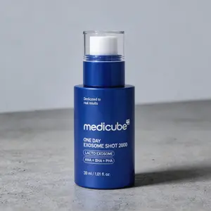 Medicube One Day Exosome Shot 2000 Quick Rescue Pore Serum, Instant Oil Shine Control Exosome Ampoule for Congested Pores & Rough Texture