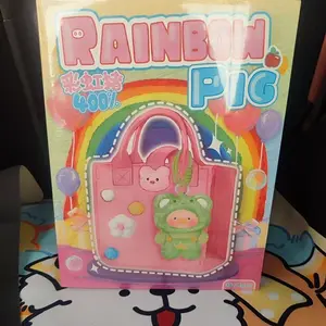 Rainbow Pig 400%- Cloud candy Heart Pie bag Plush toy doll Blind Box Collection