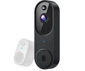 1080P Wireless Video Doorbell Camera, Night Vision, Cloud Storage (Sold Separately), 2.4GHz Wi-Fi Only, Smart AI Human Detection, Real-Time Alert, 2-Way Audio, Battery Powered