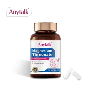 Anytalk Magnesium Threonate Supplement - 90 Capsules, Dietary Supplement for Constipation Relief & Digestive Health - Fitness