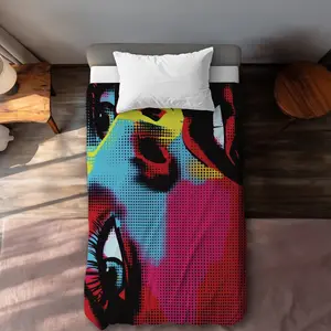 Conscious Sales C1DCTXLWBBP0WJ Comics Red Twin Size Extra Long Duvet Cover - Vibrant Home Decor for Comfort