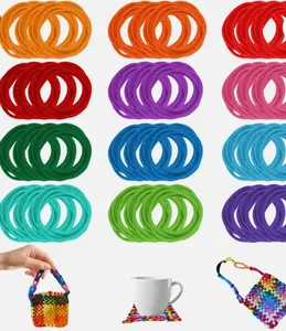600 PCS Loom Loops Potholder,Weaving Loom Refill Loops 12 Colors of Potholder..
