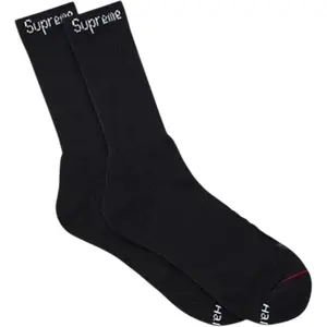 Supreme Hanes Crew Socks Black