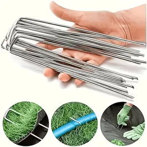 Multifunctional U-Shaped Ground Stake, Anti-Rust and Durable, Ideal for Tent, Lawn, Fence, Outdoor Use, Best Buy Now!