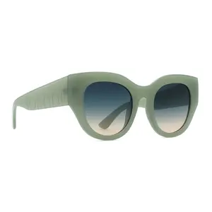 innsol Lilly 110203 Unisex Oversized Cat-Eye Sunglasses with Gradient Lens | Milky Green Retro Frame | UV400 Sun Protection | Trendy Travel & Everyday Fashion Shades