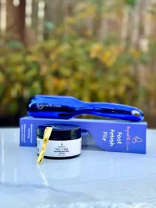 Beyond The Cream Foot File & Cream Duo. Nano glass file exfoliates calluses. Can be used wet or dry. No cap foot cream softens and nourishes feet with Aloe Vera, oils, and plant extracts.Relieves tired feet with peppermint & menthol. Easy pedicure kit.