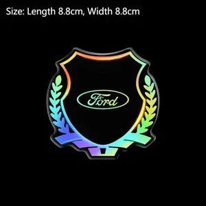 Reflective Laser Car Decoration Stickers, Car Decorative Sticker, Universal Fit for Ford Ranger/s-Max/focus/galaxy/mondeo/transit/tourneo, Durable & Stylish Design