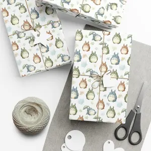 Wrapping Paper, My Neighbor Totoro Eco-Friendly Gift Wrap, Birthday/Holiday Packaging