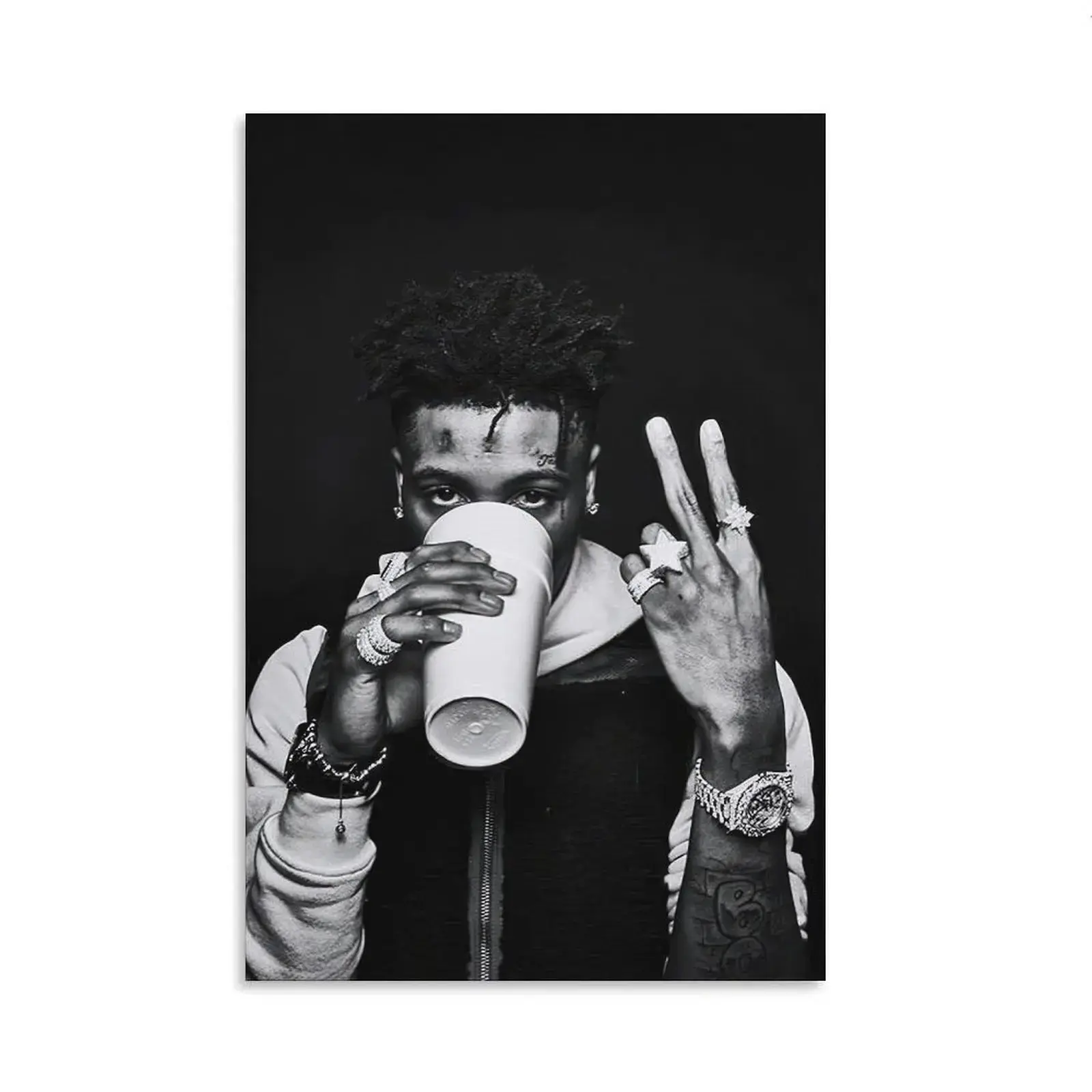 Vintage Music Poster Retro NBA YoungBoy Poster Rapper Poster Room Decorative