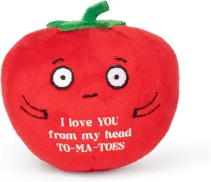 Tender Tomato Plushie - Super Soft Stuffed Animal | Valentine's Day Gift for Boyfriend, Girlfriend, Husband, Wife, Mom, Dad, Kids, or Best Friend