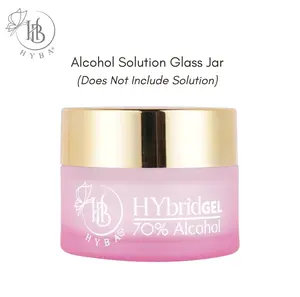 HYbridGlass Alcohol Solution Jar - 1 Pcs with Gold Lid