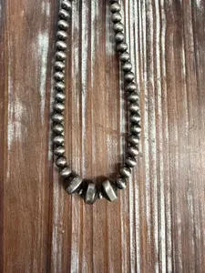 16" Rondelle Navajo Bead Necklace