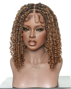 Lulu Bob 12" - JALIZA Slip-On™ Glueless Boho Box Braided Wig