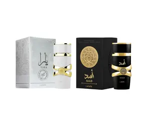 Lattafa Perfumes | 2 pc Set - Yara Moi & Asad - 3.4 oz Per Bottle