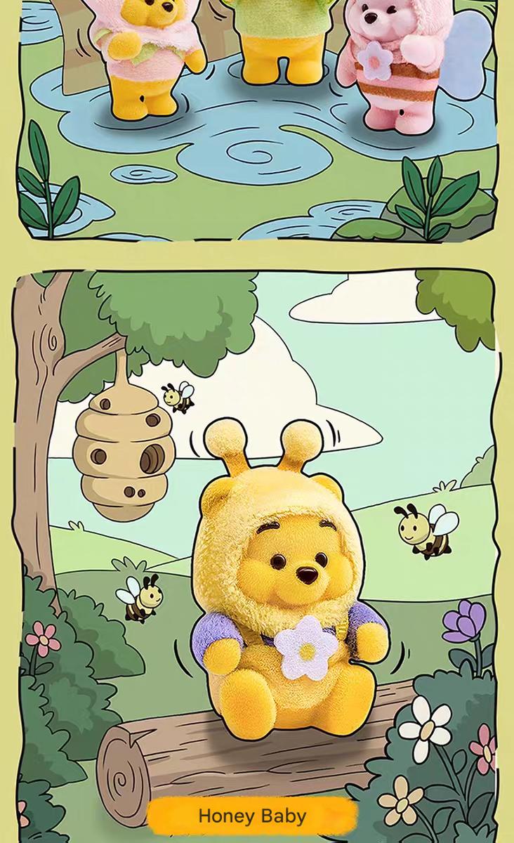 Miniso Disney Winnie the Pooh Heart Garden Series Plush Blind Box - Cute Stuffed Toy: Perfect Girls' Birthday Gift & Plush Collectible