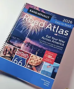 Rand McNally 2026 Easy-to-Read Midsize Road Atlas - Updated Annually with 11 Culinary Road Trips & Route 66 Anniversary Edition - Paperback - Books