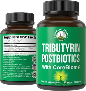 CoreBiome Tributyrin Postbiotic Supplement Clinically Tested for Gut Health. More Effective Than Sodium Butyrate Capsules. High Bioavailability Post Biotics for Digestive, Leaky Gut, Colon, Microbiome