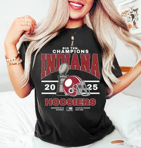 Indiana Hoosiers Football Shirt, Big Ten Champions Tee, IU Football Unisex T-Shirt, College Football Fan Sweatshirt, Indiana Champions Gift