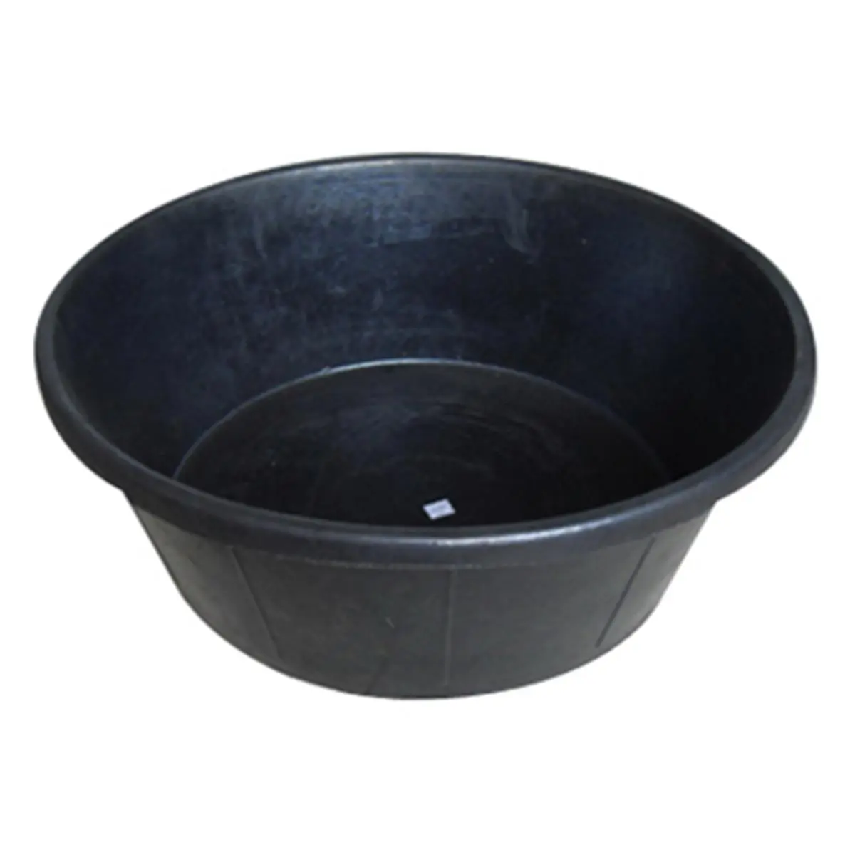 212 MAIN Master Rancher MR3GR-PAN-BLK 3gal Heavy-Duty Rubber Feed Pan, Farm & Poultry Animal Feeding Tool
