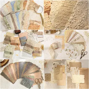 168Pcs Scrapbook Supplies Kit Textured Paper, Rice Paper For Scrapbooking Paper,Junk Journal Supplies,Decorative Decoupage Card Making Supplies,And DIY Mixed Media Collage Card,Vintage Wall Decor