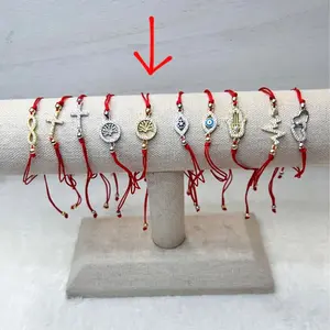 Sterling Red String Bracelet