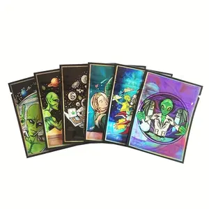 20/50/100 PCS Astronaut-Themed Mylar Resealable Bags – Reusable, Odor-Proof, and Waterproof Plastic Storage Bags