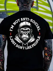 I'm Not Anti-Social I Just Don't Like People Hoodie & T shirt, Funny Humor Shirt