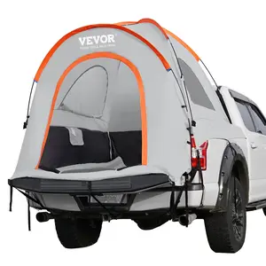 6.4x6.7 ft Double Layer Pickup Truck Bed Tent, Pickup-Compatible, 2000mm PU Rainproof, PE Floor, Carry Bag Included, 2-3 Person Capacity for Camping, Outdoor Activities