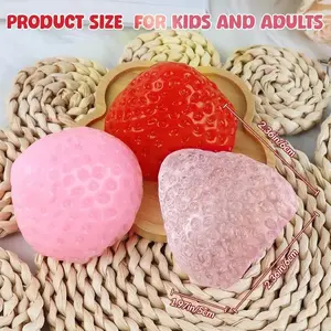 Strawberry Squishy Fidget Toy | Taba Soft Squeeze Stress Relief Toys For Kids Adults