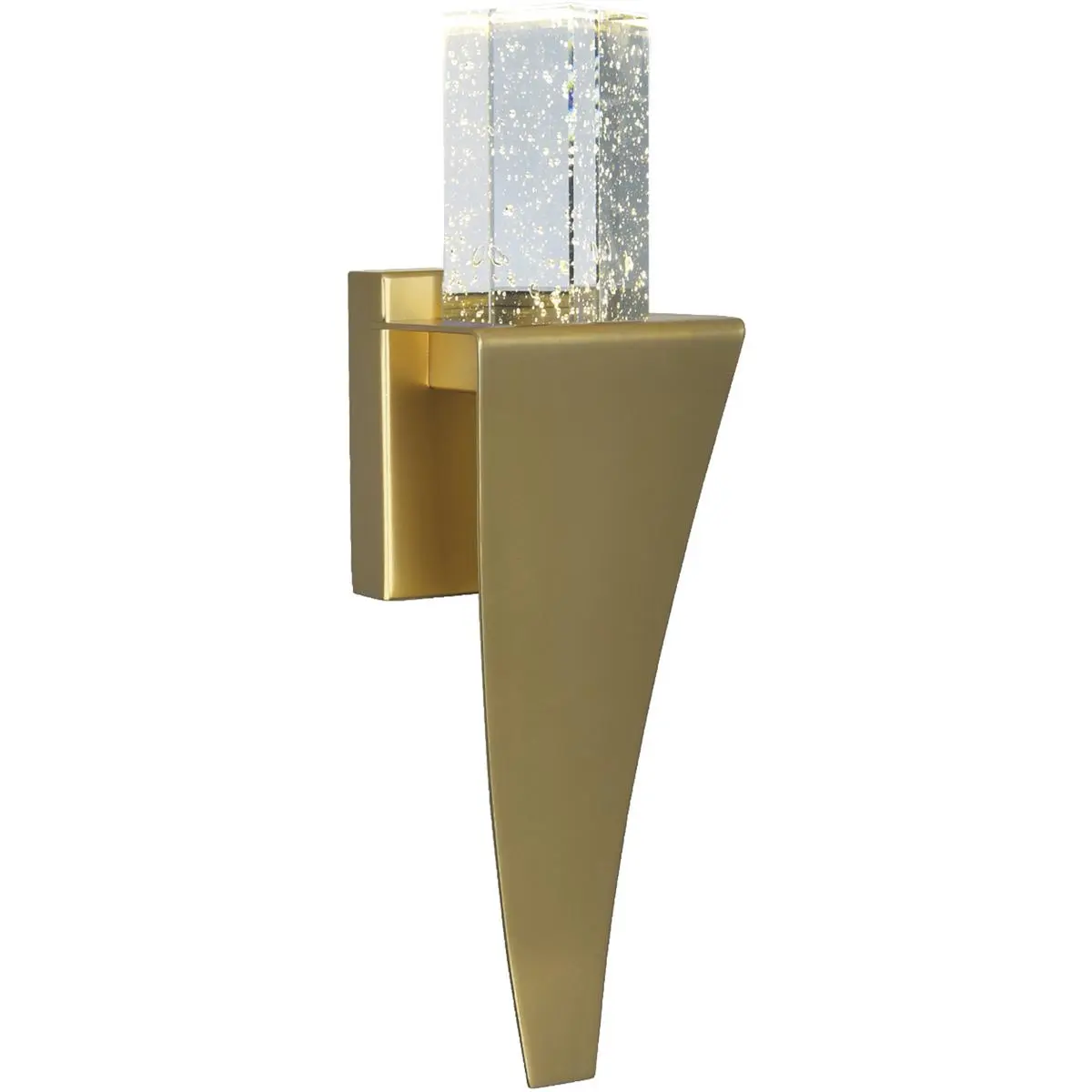CWI Lighting Catania LED 5 inch Satin Gold Wall Light 1502W5-1-602