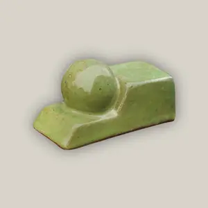 5232P51 - Apple Green Ceramic Bari Pot Feet - Sold Individually