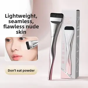Seamless Fit Flat Foundation Brush, Soft Skin-friendly No Powder Absorption, Smooth Streak-free Makeup Brush, Soft Bristles Brush