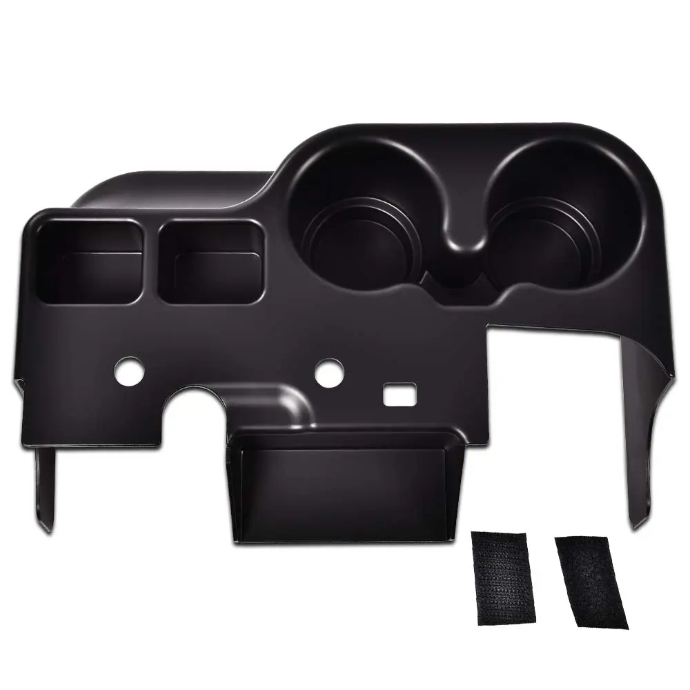ABS Center Console Cup Holder & Car Interior Organizer Attachment, Compatible Cars Accessories Fit For 1999-2001 Ford Super Duty Trucks F-250/F-350/F-450