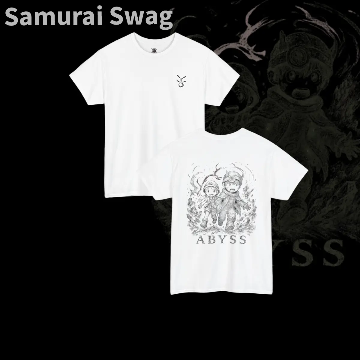 Made in the Abyss Unisex Tee, Reg and Riko Fan Merch, Anime Graphic Tshirt, Adventure Comic Book Tees, Gift for Manga Readers, Casual Cotton