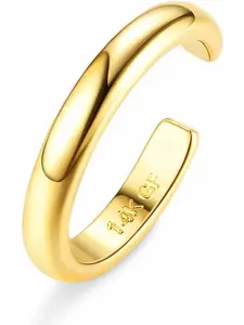 14K Gold Filled Toe Rings for Women Adjustable Toe Ring Thin Gold Toe Rings Open Band Toe Ring Fashion Stackable Rings Summer Beach Foot Jewelry Set