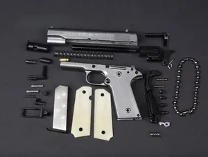 1:3 Mini M1911-A1 Pistol Keychain Bag Charm Cool Collectible Key Ring Accessory