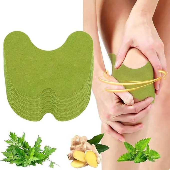 72 PCS Heatable Wormwood & Botanical Extracts Heat Patches, Long-Lasting Gentle Support Plasters for Knee & Back, Unisex Personal Care Plasters