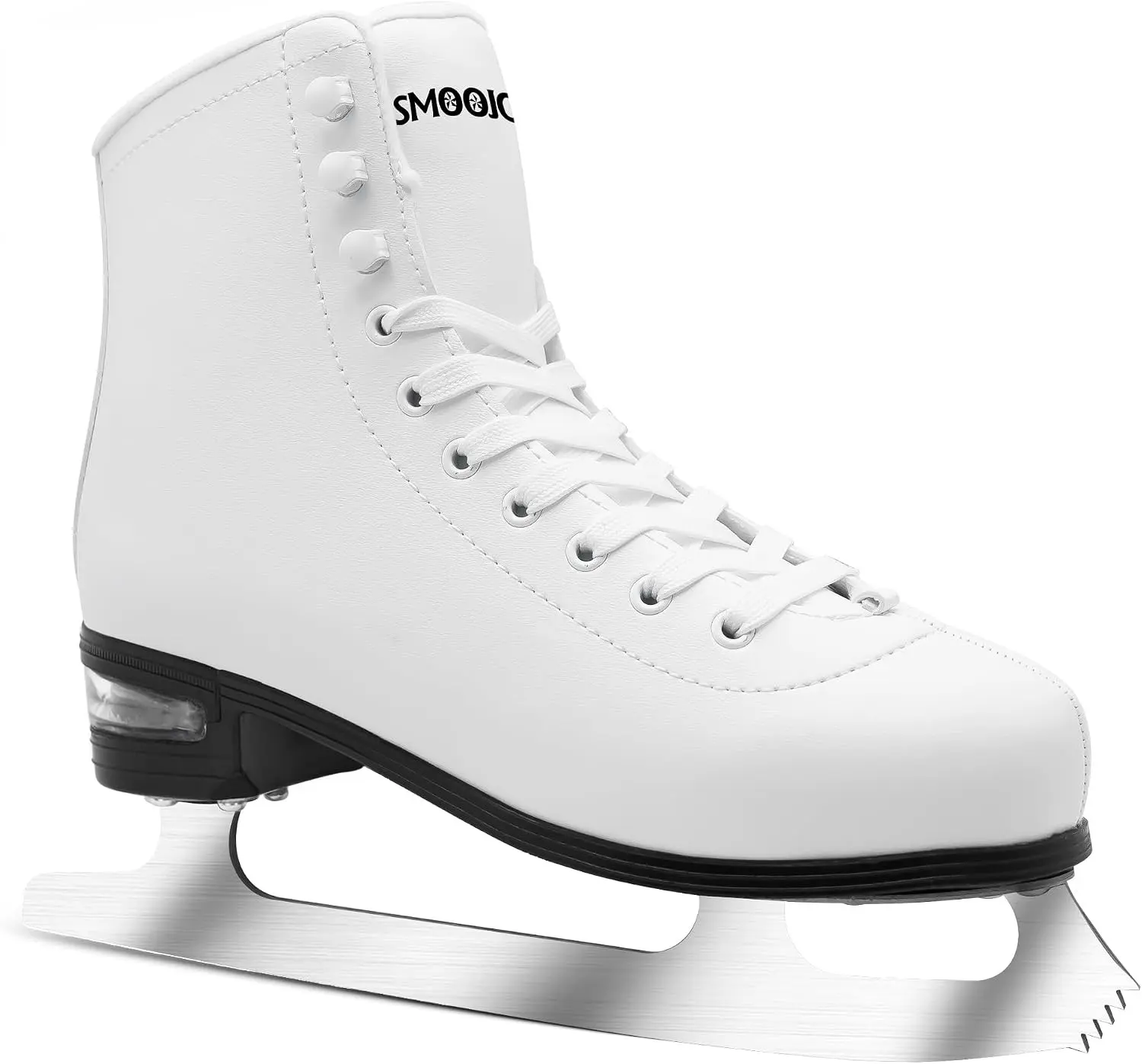 Figure Ice Skates for Women and Men - Air Cushion Deluxe Hockey Ice Skate Premium Leather Skates Indoor Outdoor Rink for Teens Beginner