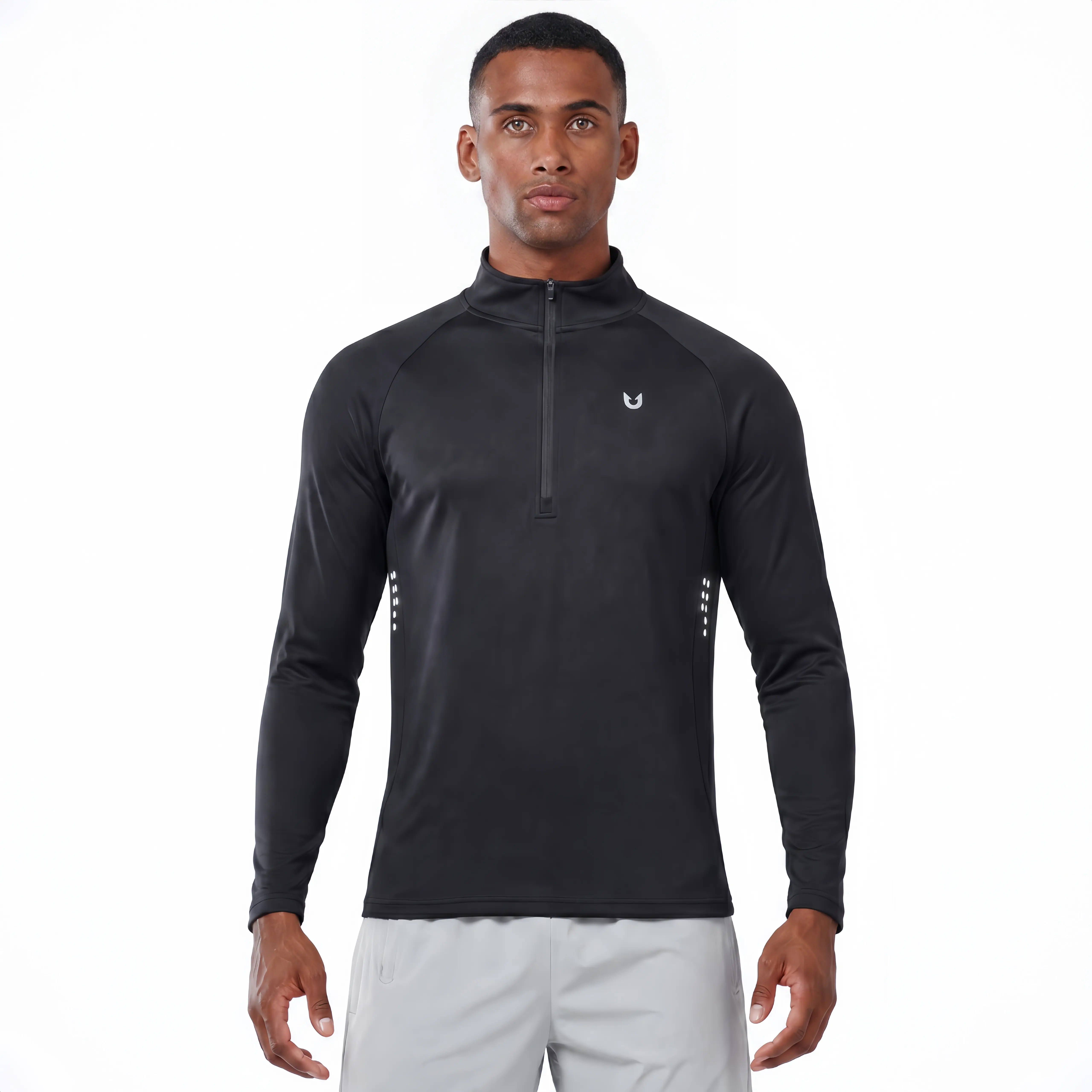 Men's Quarter Zip Long Sleeve Shirt - UPF 50+ Sun Protection,Quick -Dry Pullover, 4-Way Stretch, Moisture Wicking Athletic Top