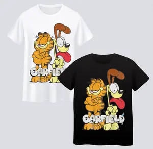 Garfield & Odie T-shirt, Cotton Unisex T-Shirt, Crew Neck, Size S- 3XL, Gift for him, Gift for her, Menswear Top, Womenswear Top