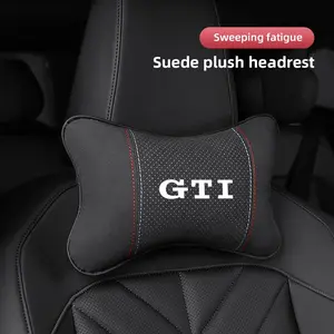 Car Headrest Neck Support Seat Lumbar Cushion Neck Pillow For VW Atlas Jetta Touareg Variant Golf Polo GTI Taos Nivus Passat Tiguan Arteon Taigo Caddy Sharan Beetle CC Amarok Transporter Caravelle Crafter Touran Scirocco Virtus