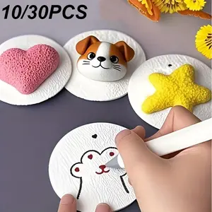 10/30 Sheets 3D Round Foam Board Paper for DIY Crafts, Expandable Art Supplies, Perfect for Gifts & Home Activities