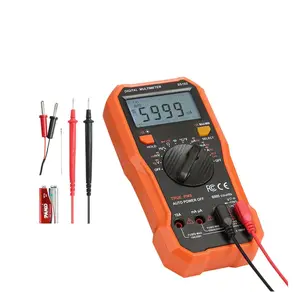 Digital Multimeter 6000 Counts TRMS, NCV Multimeter with AC/DC Voltage Current Resistance Capacitance Tester, Auto-Ranging, Continuity & Diode Test Temperature Measuring 750V AC/1000V DC